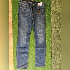 Express Mid Rise Blue Denim Skinny Jeans (8R)